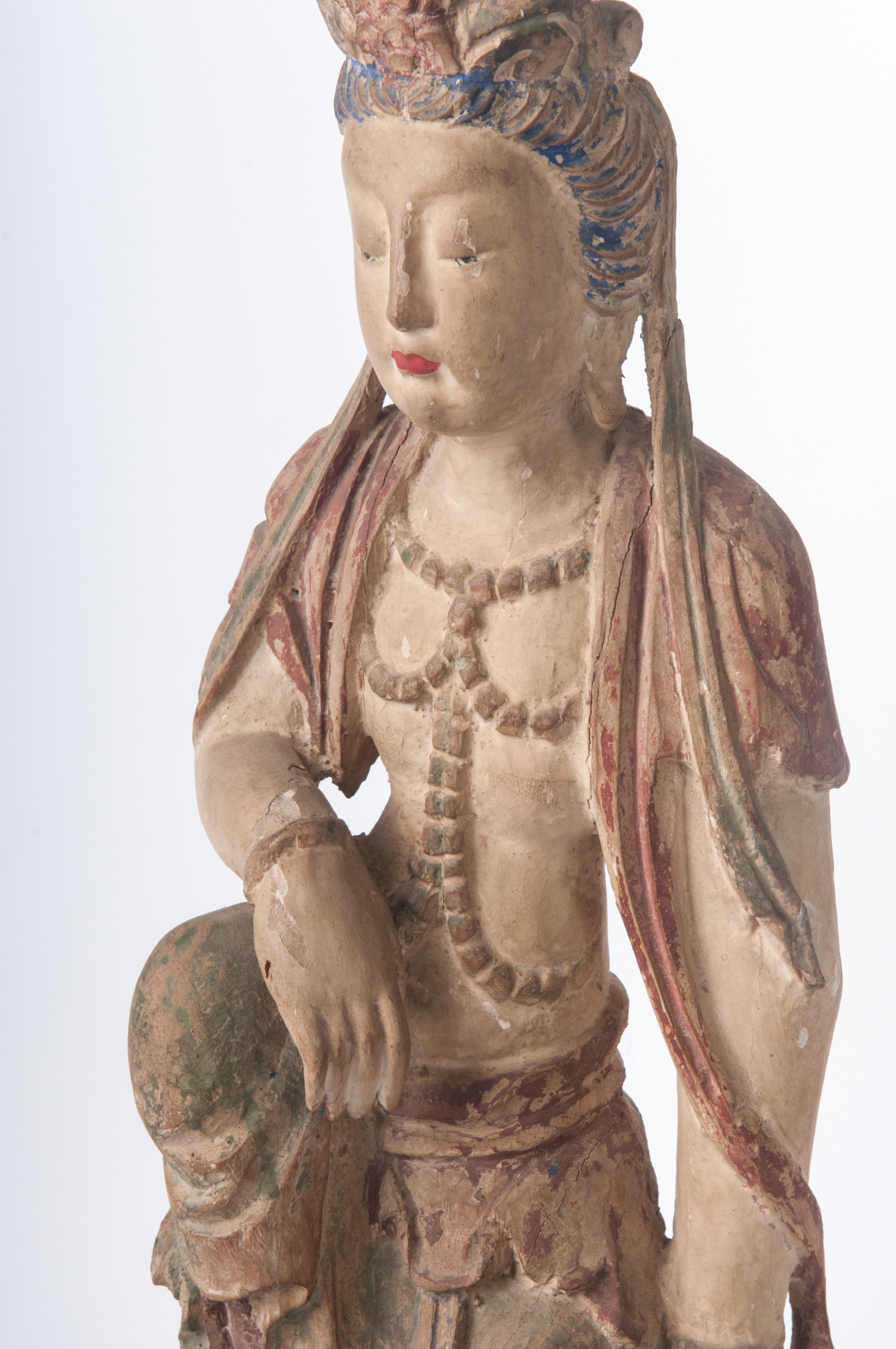 Scultura di Divinità Asiatica Femminile