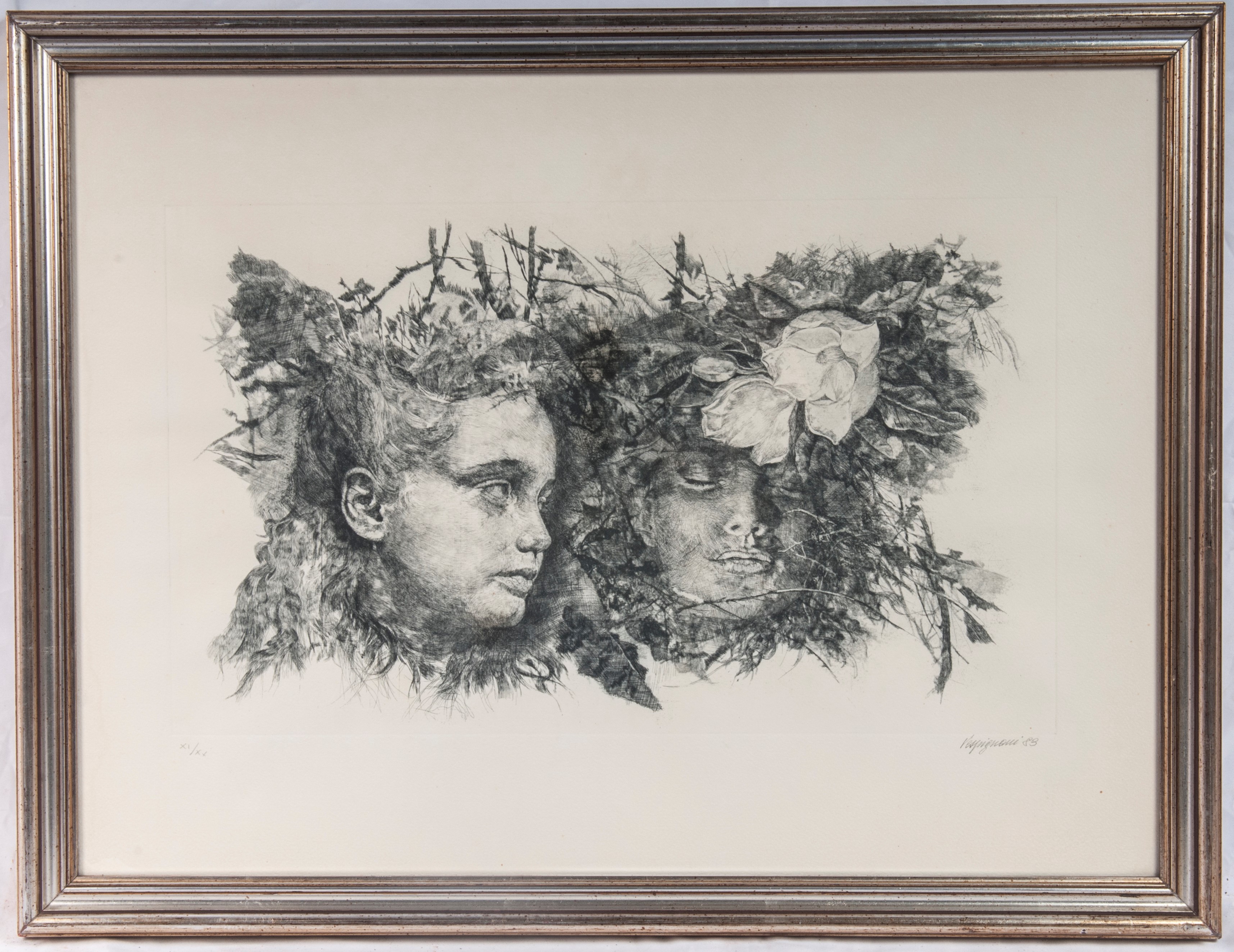 Lotto di quattordici multipli su carta