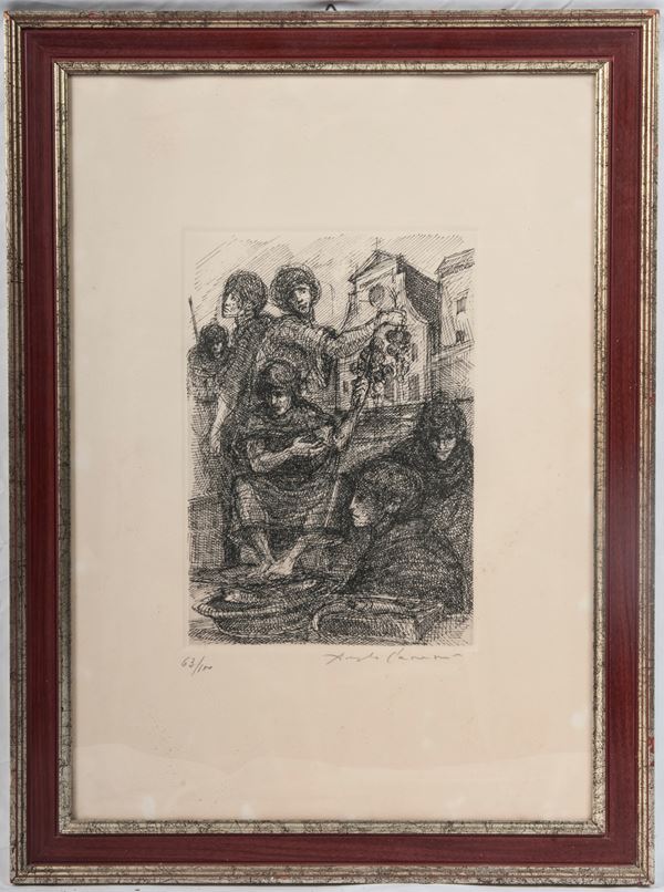 ANGELO CANEVARI - Untitled, multiple on paper