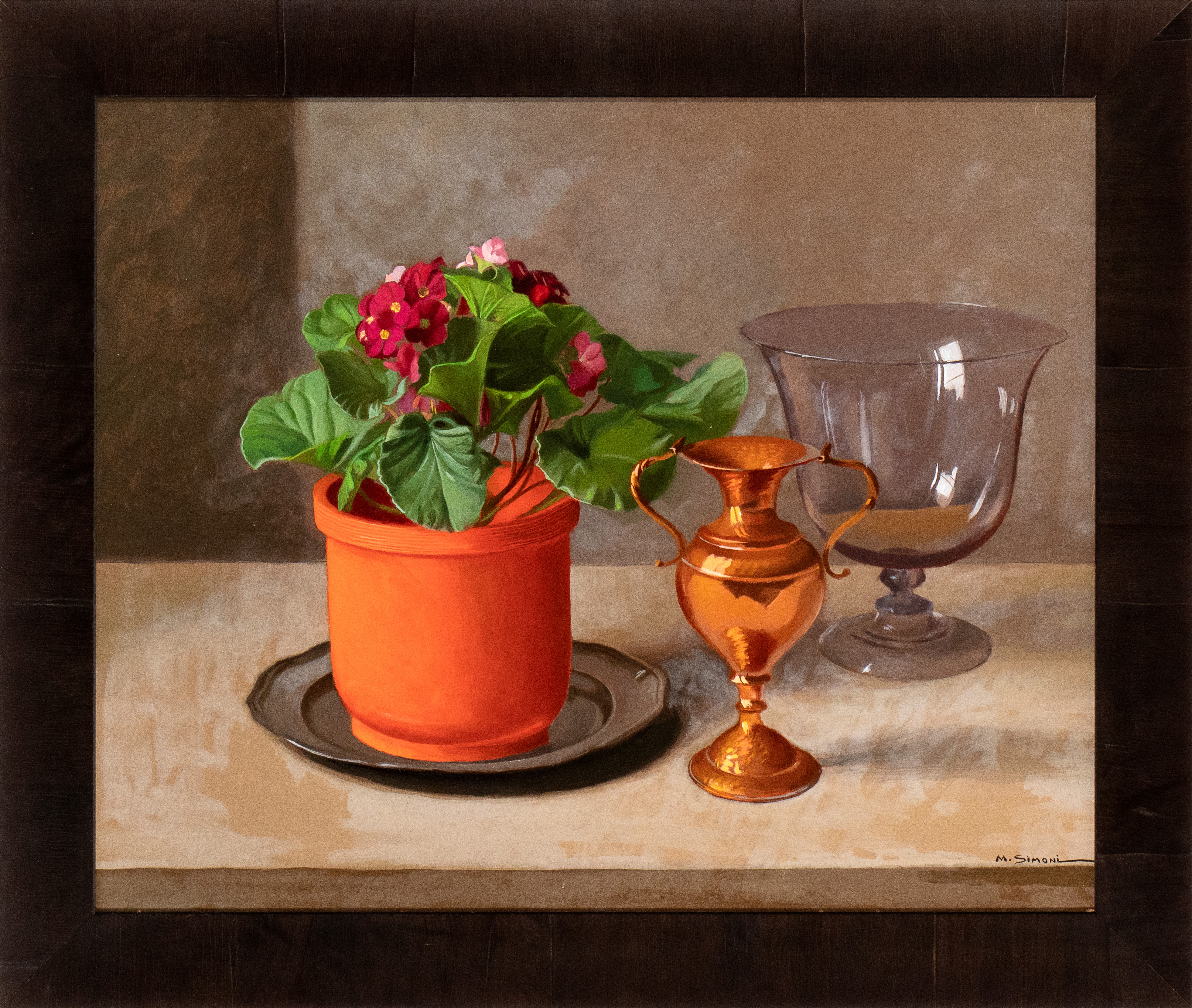 Natura morta con fiori e oggetti