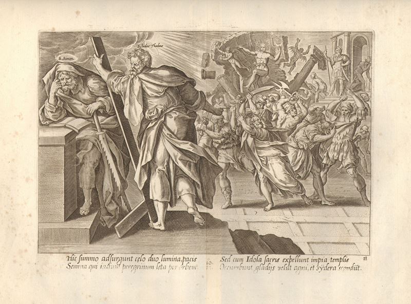 Il martirio di San Simone e San Giuda Taddeo, da Martin de Vos.