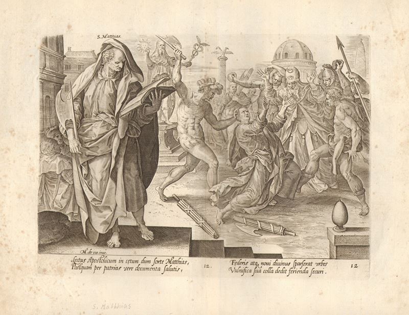 Martirio di San Matthias, da Martin de Vos.