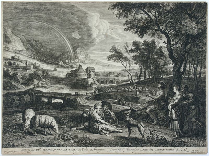 Paesaggio con l'arcobaleno, da Rubens