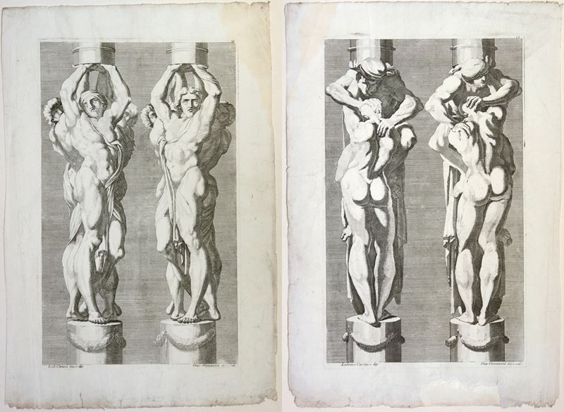 Giacomo Maria Giovannini - Erme, da Ludovico Carracci
