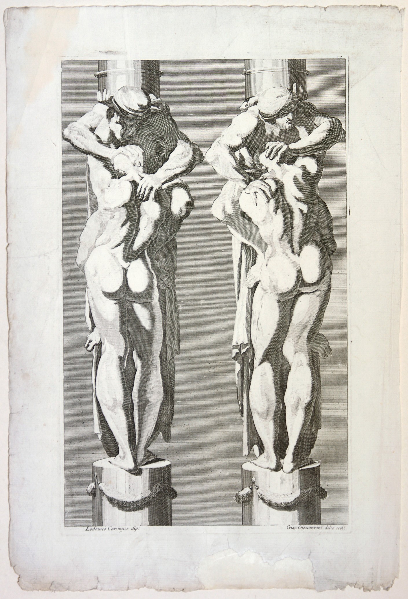 Giacomo Maria Giovannini - Erme, da Ludovico Carracci
