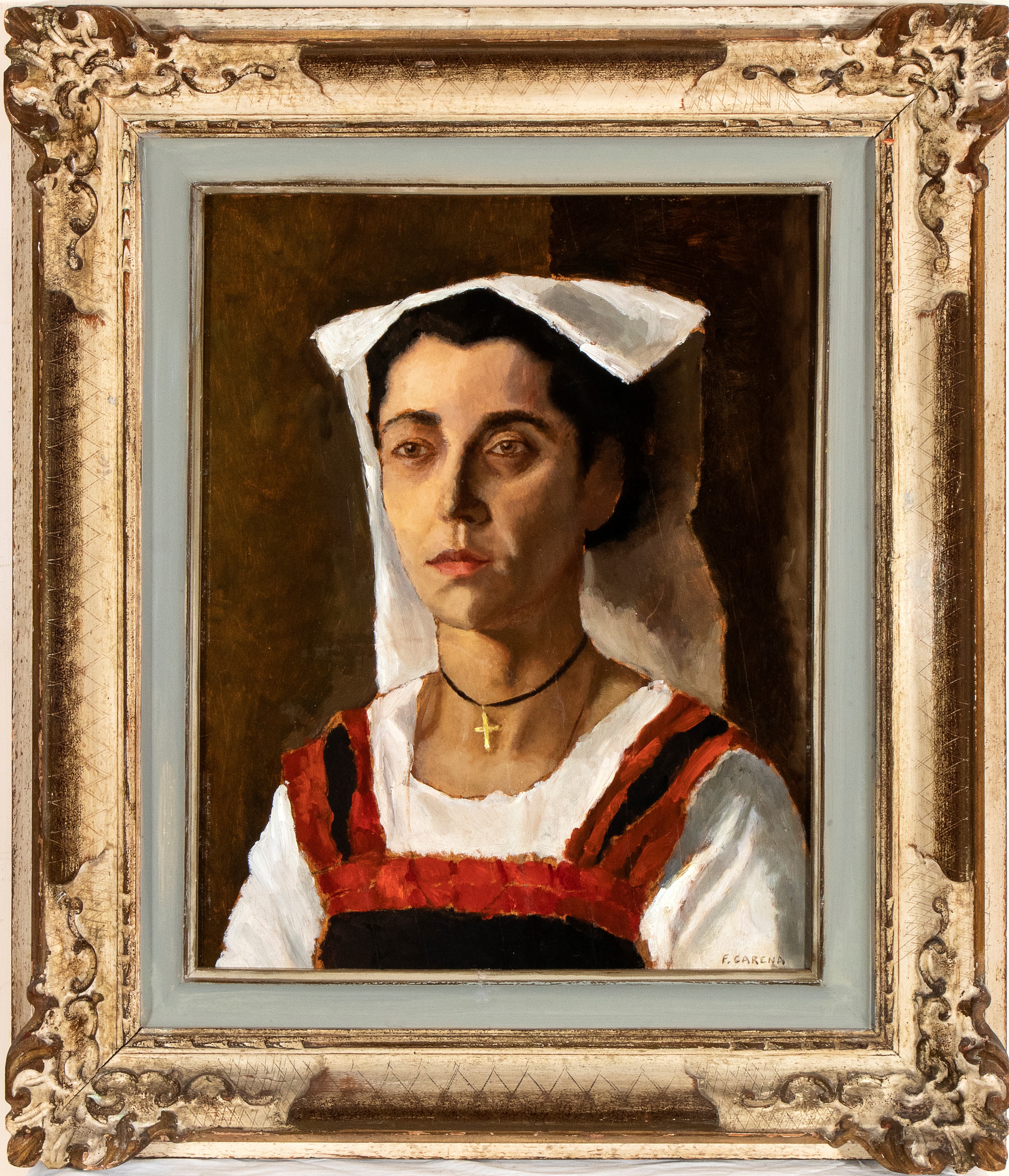 Felice Carena - Donna in Costume Romano