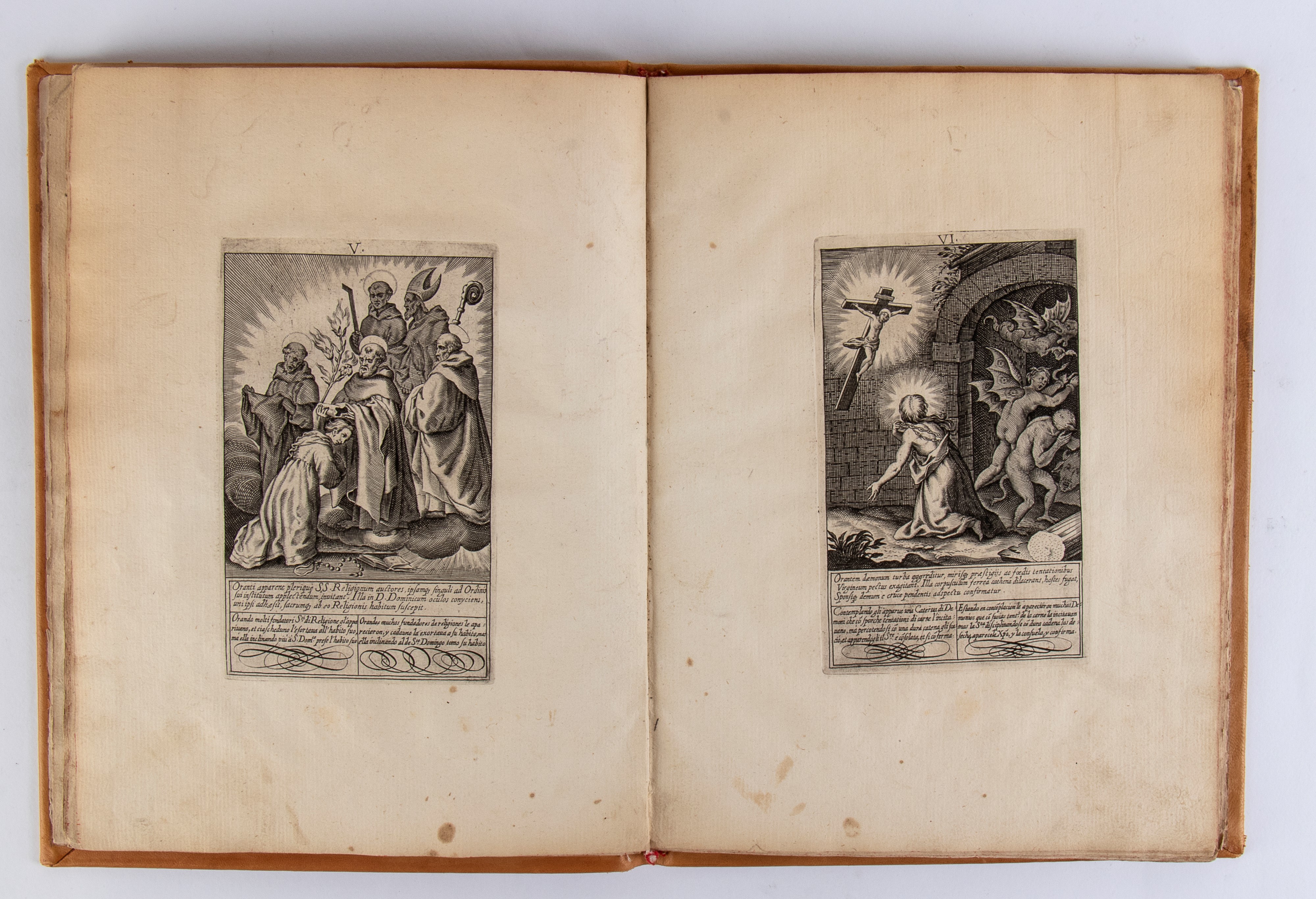 Vita et miracula S. Catharinae Senen triplici idiomate Latino, Italo ac Hyspano descripta humani ...