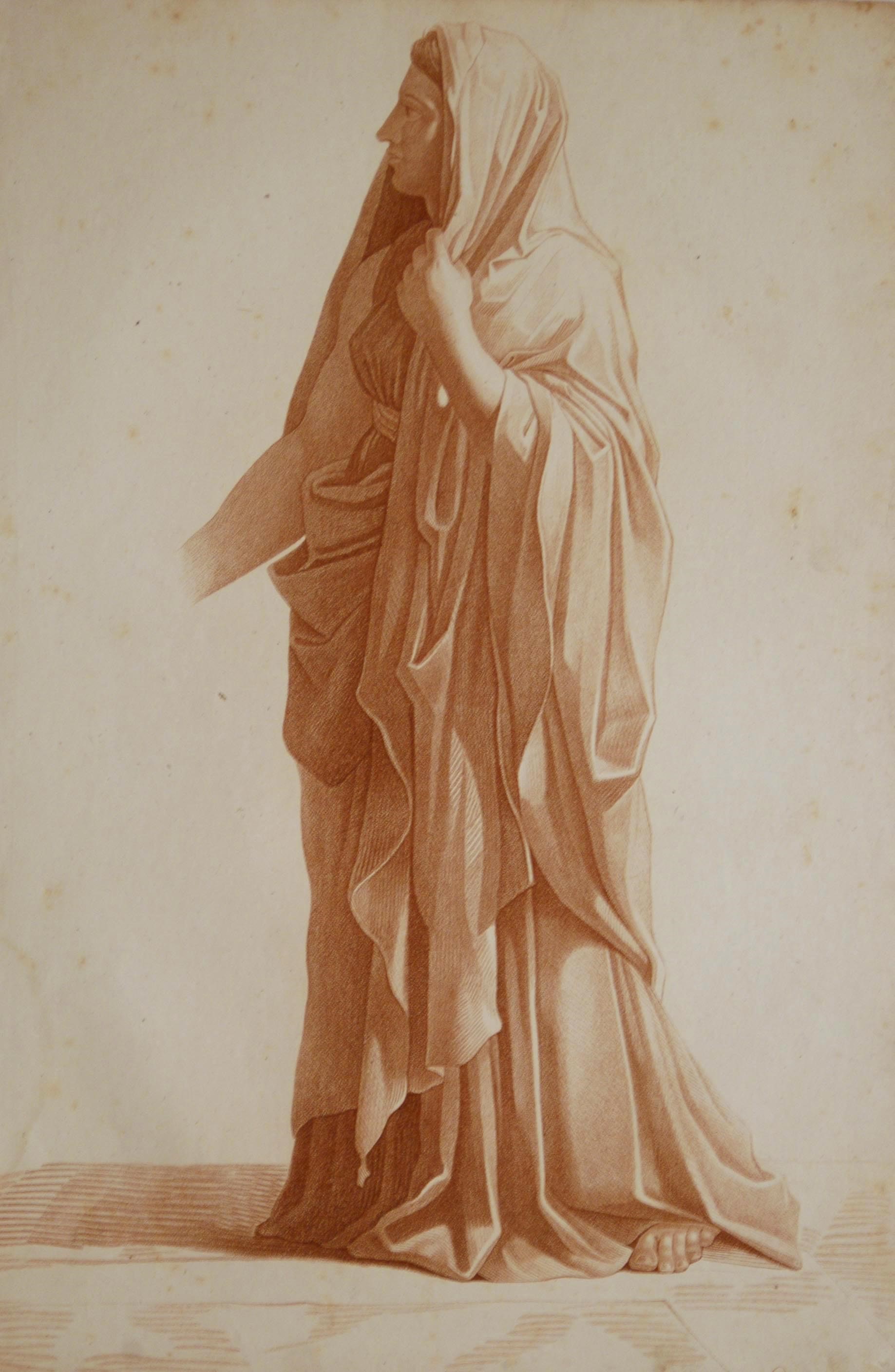 Nicolas Schenker - Studio di Figure con Putto che Orina, da Nicolas Poussin