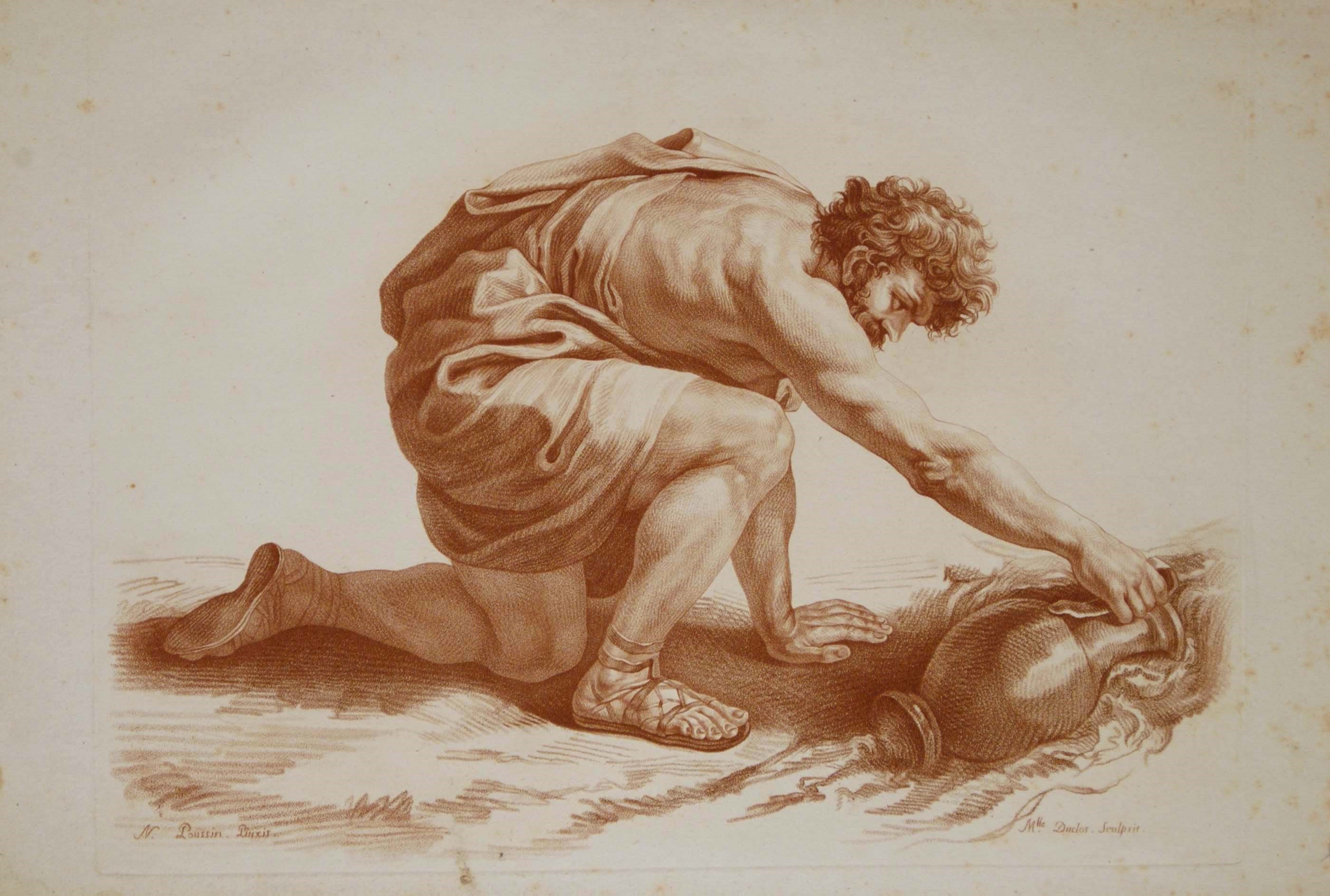Antoine Carrée, Marie Adelaide Louise Duclos - Uomo che Raccoglie Acqua con una Brocca | Giovane ...
