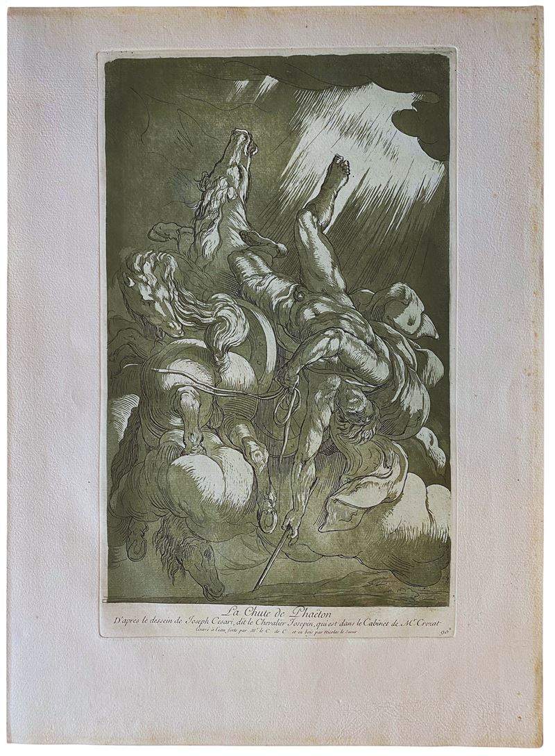 Anne Claude Philippe De Tubières, Comte De Caylus, Nicolas Lesueur - La Chute De Phaéton, da Gius...