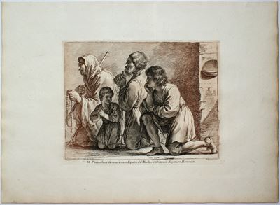 Una Famiglia in Preghiera, dal Guercino