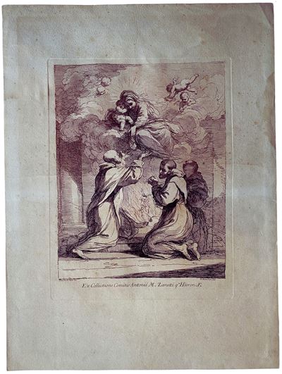 L'apparizione della Vergine a Tre Santi, dal Guercino