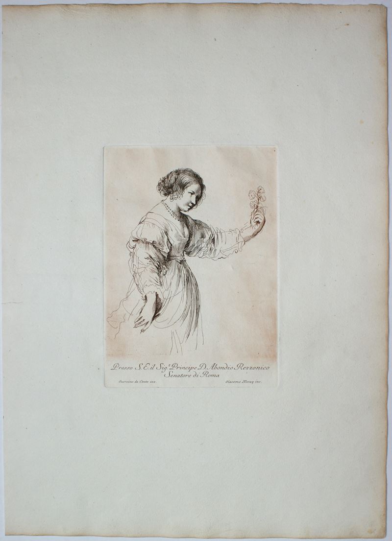 James Nevay - Giovanne Donna con un Fiore, da Guercino