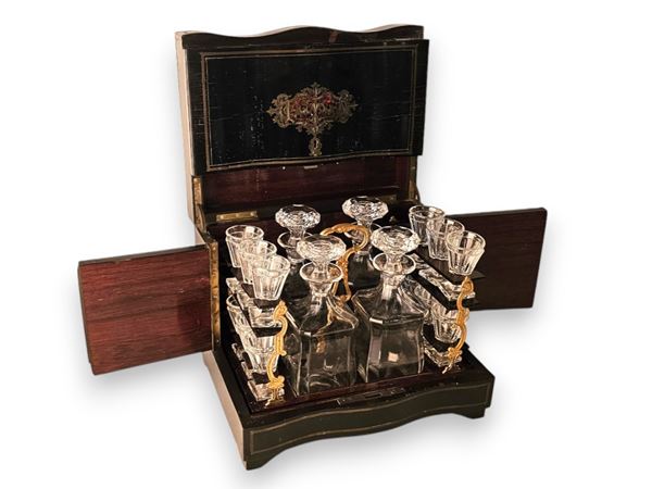 Cofanetto porta liquori Napoleone III francese