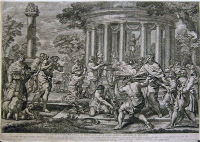 Sacrificio a Diana, da Pietro da Cortona