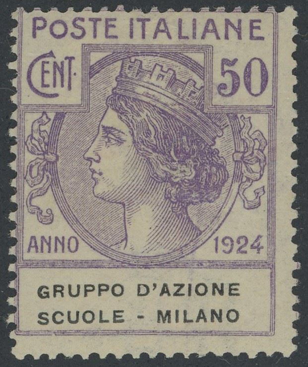 Regno - Parastatali, Grup. D'Azione Scu. Milano MNH