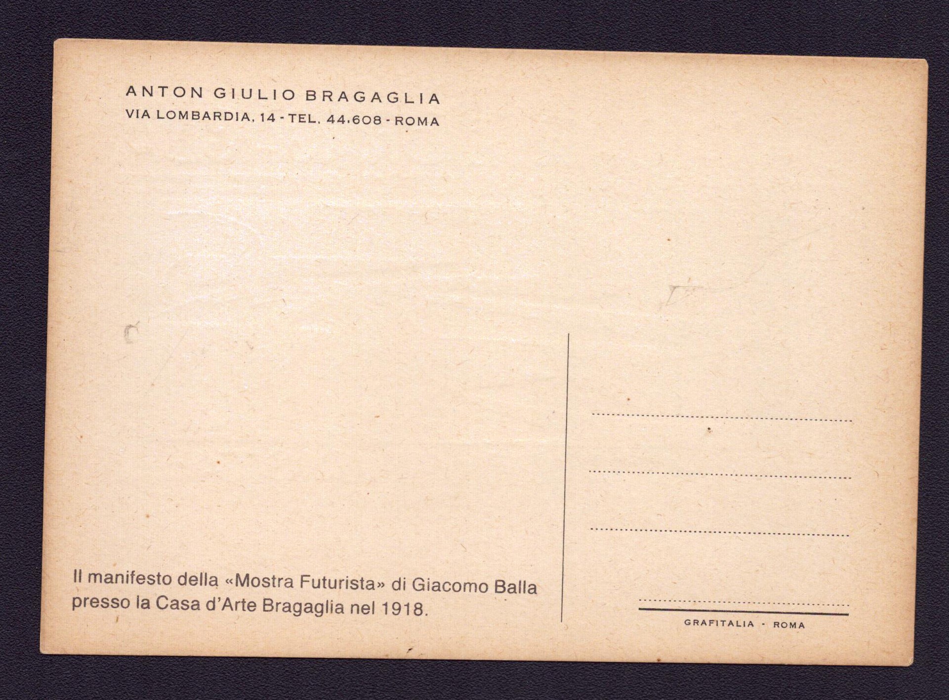 Balla. Mostra Futurista