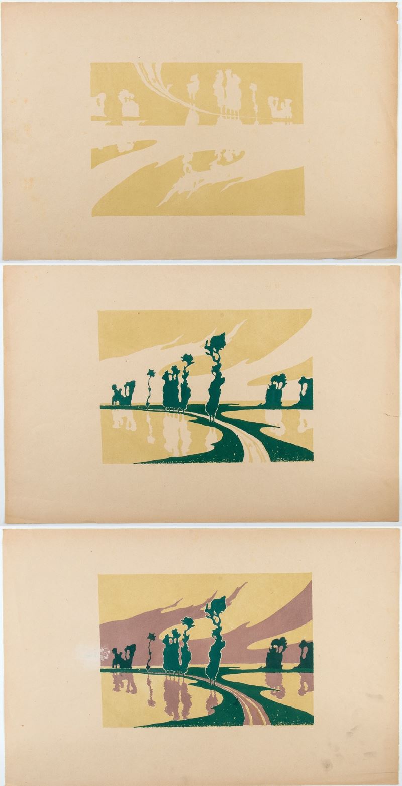 Charles Victor Guilloux - L'inondation (paysage Aux Peupliers)