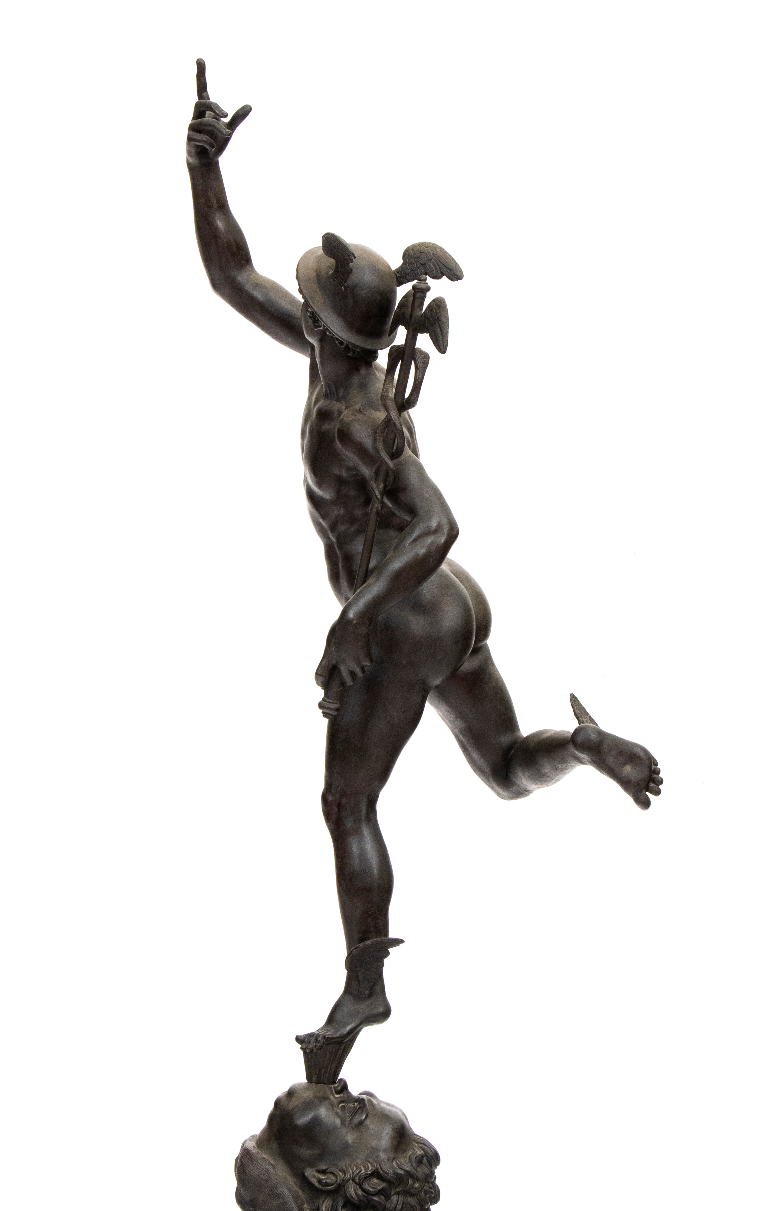 Scultura in Bronzo Italiana Raffigurante Hermes