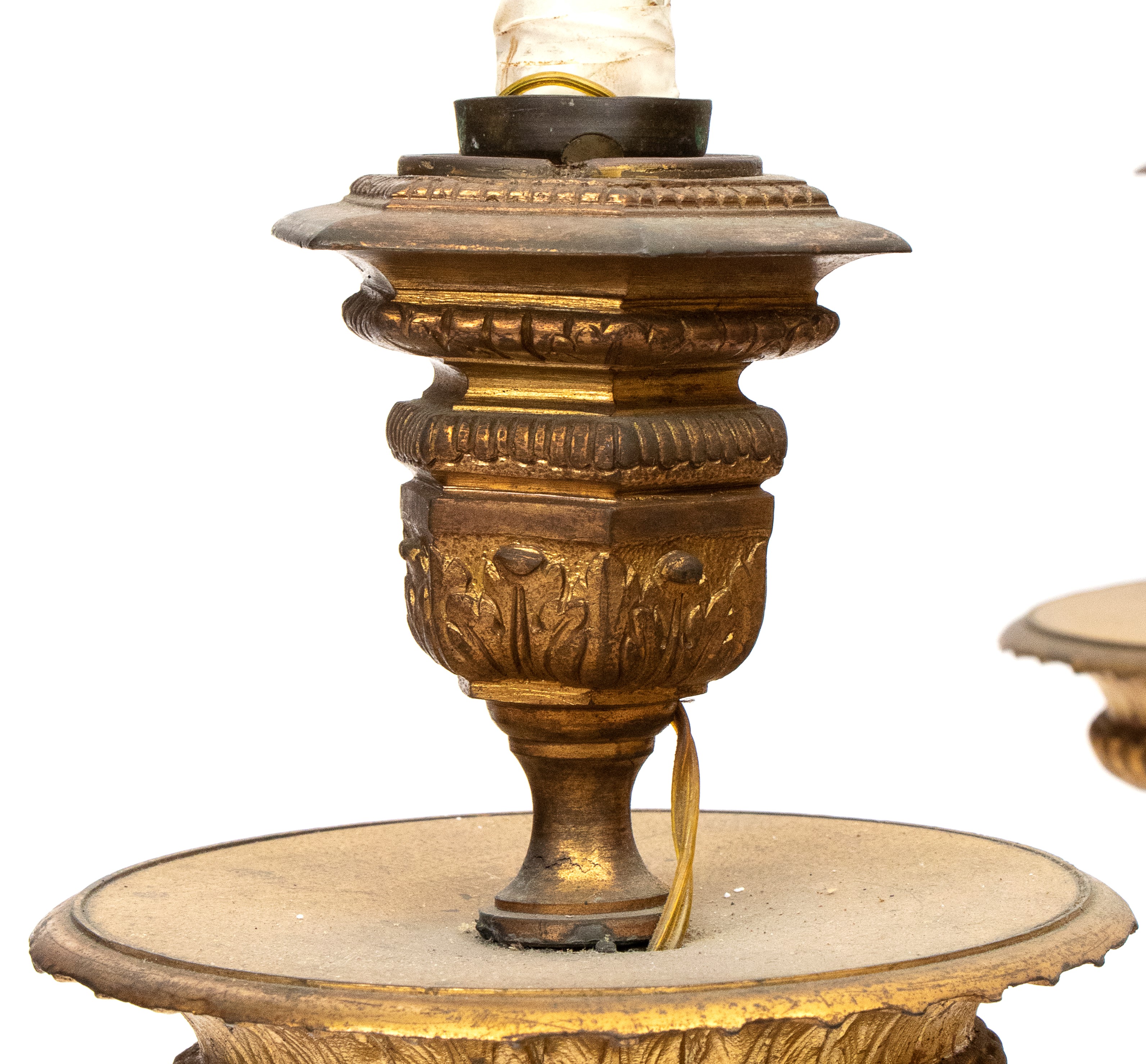 Lampadario Francese in Bronzo, Stile Reggenza