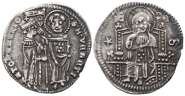 VENEZIA. Antonio Venier (1382-1400). Grosso; Ag (1,96 g; 22 mm)