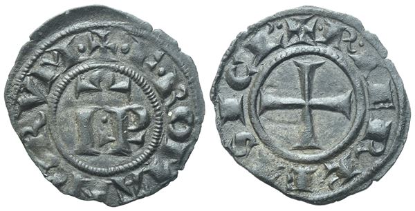 MESSINA. Federico II (1197-1250). Denaro; Mi (0,71 g; 17,6 mm)