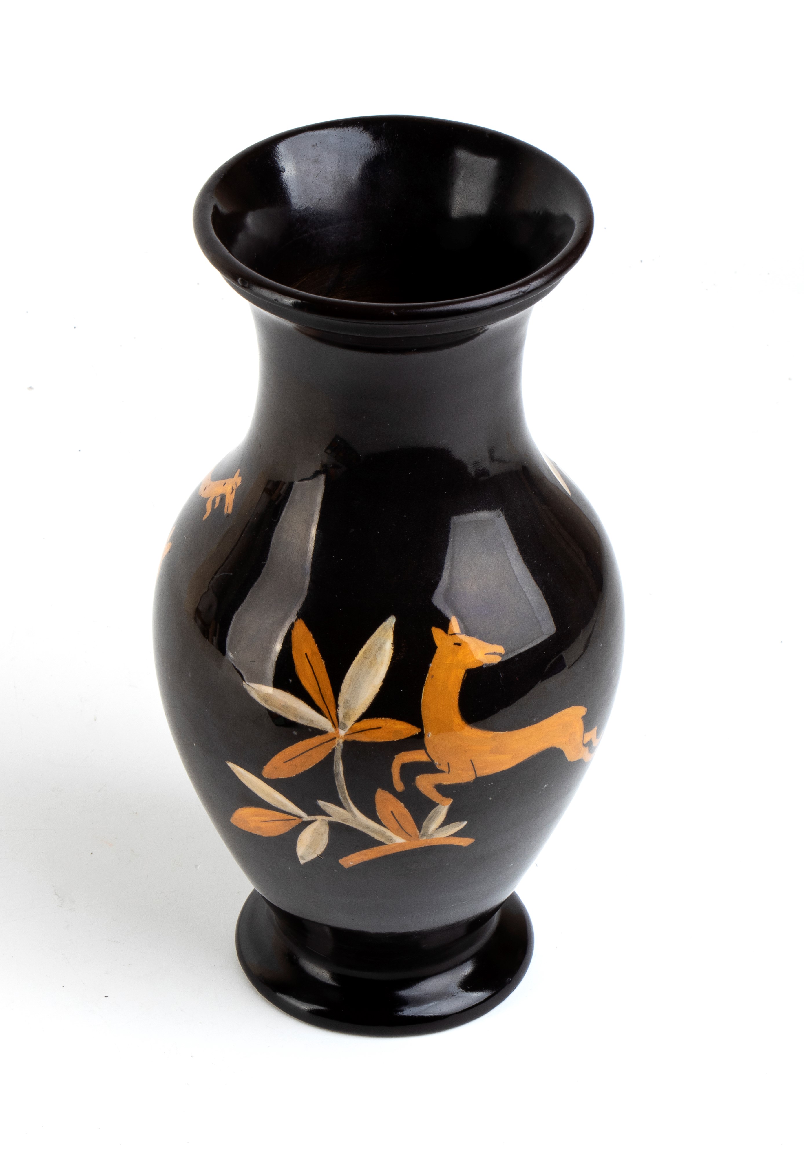 Manifattura la Fenice - Albisola - Vaso con Gazzelle