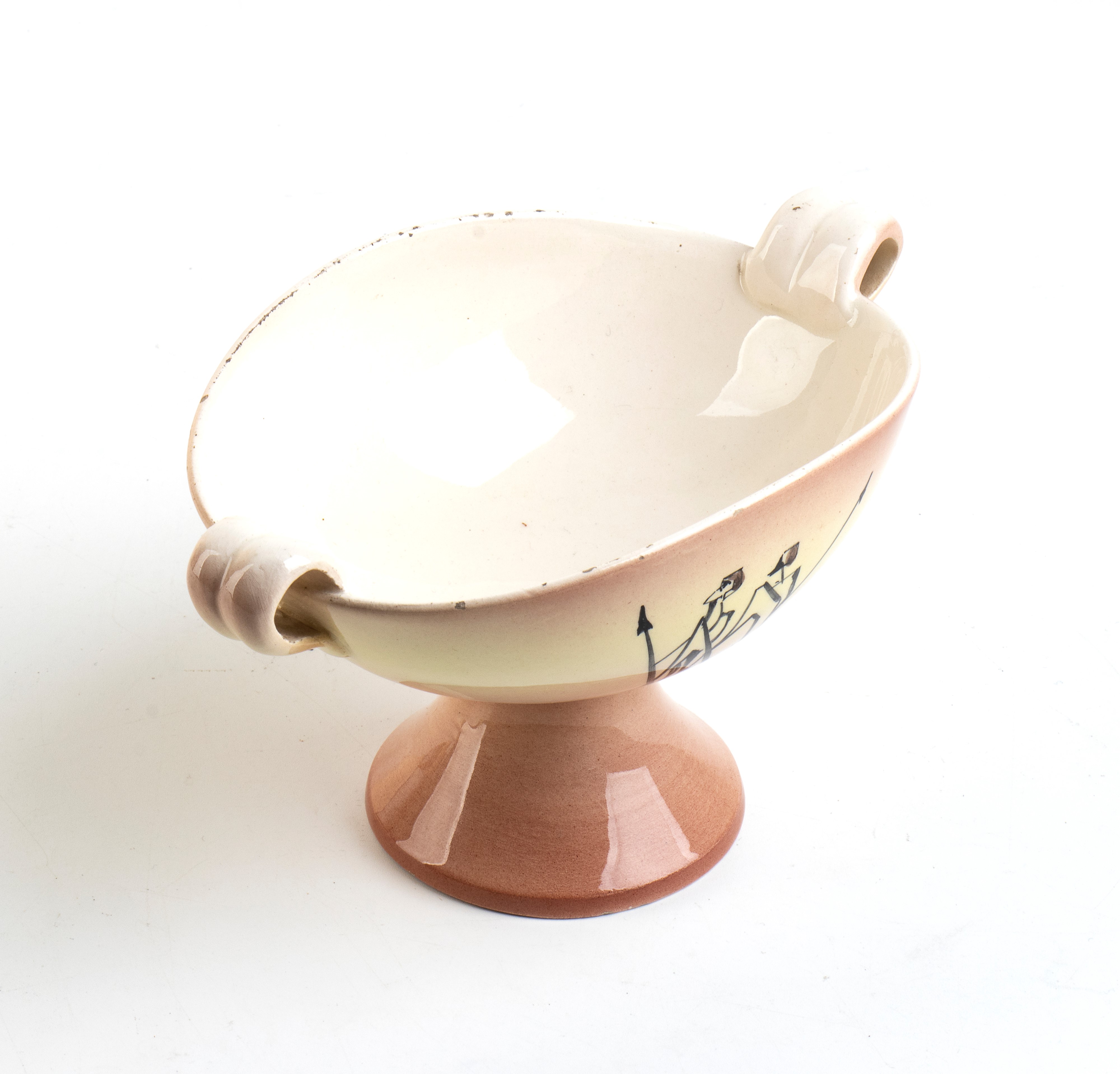 Walter Torino Ceramiche - Coppa con Guerrieri