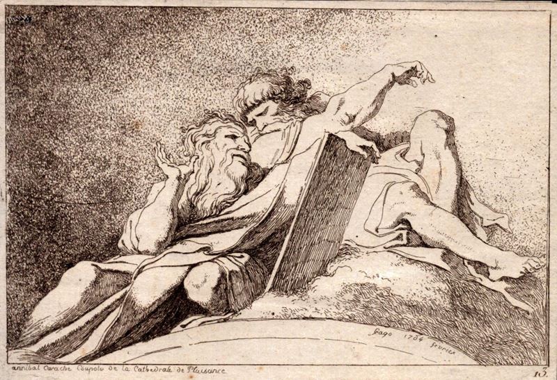 Jean Honoré Fragonard - Due Profeti, da Annibale Carracci