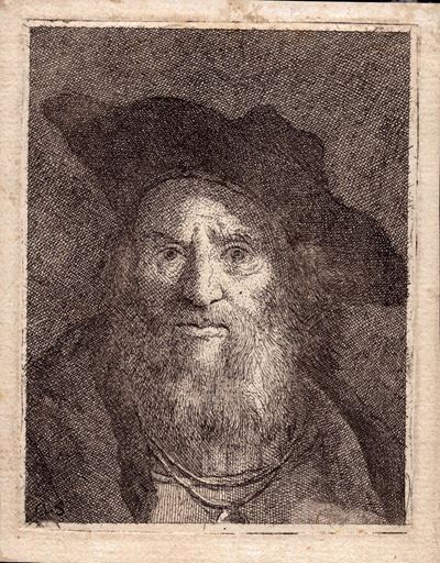 Testa di Uomo con un Cappello da Contadino
