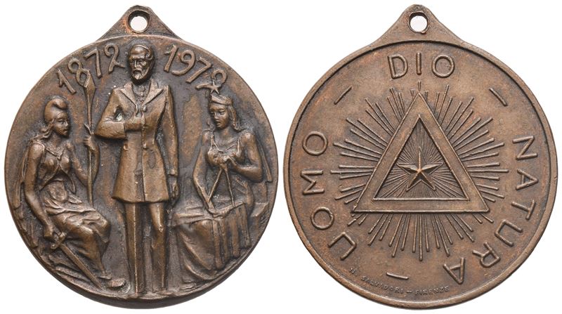 Medaglia "uomo Dio Natura", 1879 - 1979 (36,4 MM)