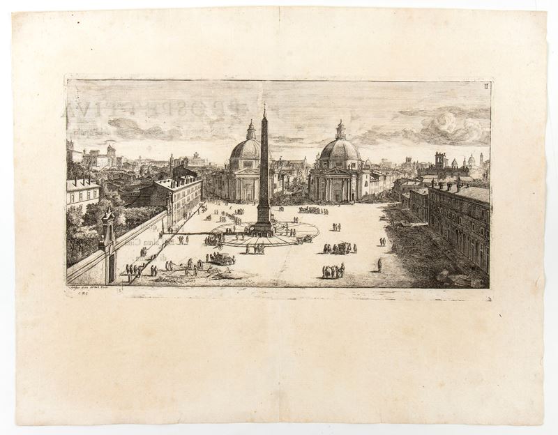 Gaspar Van Wittel - Piazza del Popolo a Roma