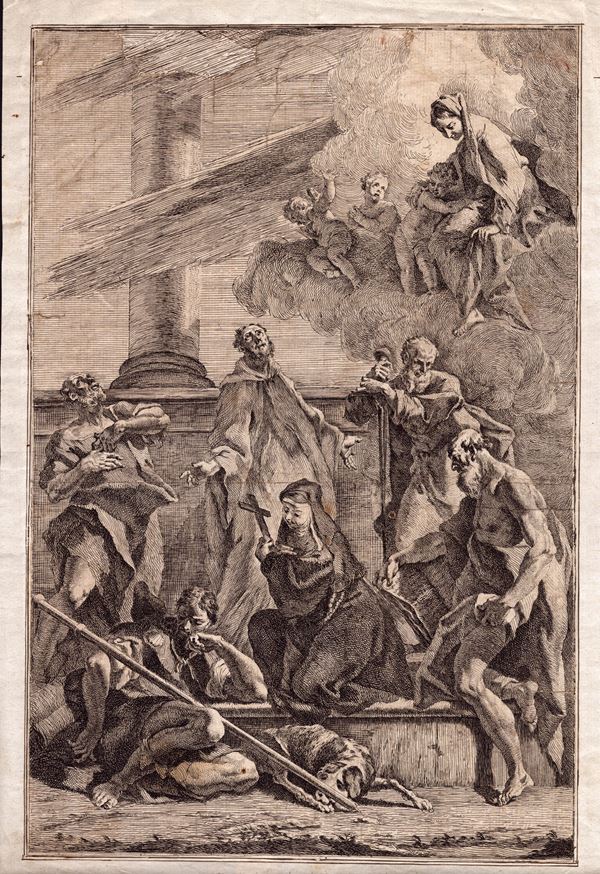 Francesco Fontebasso - Madonna con i santi