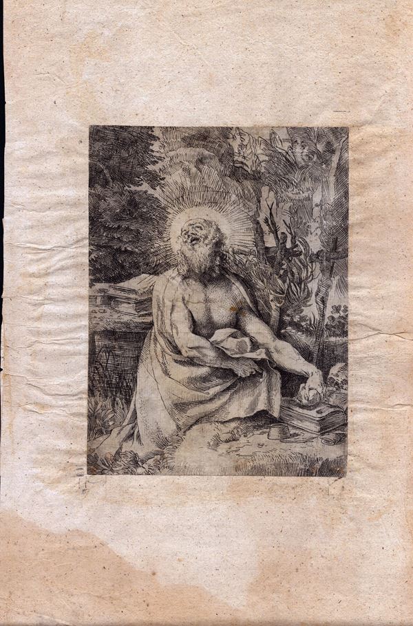 Annibale Carracci - San Girolamo nel deserto