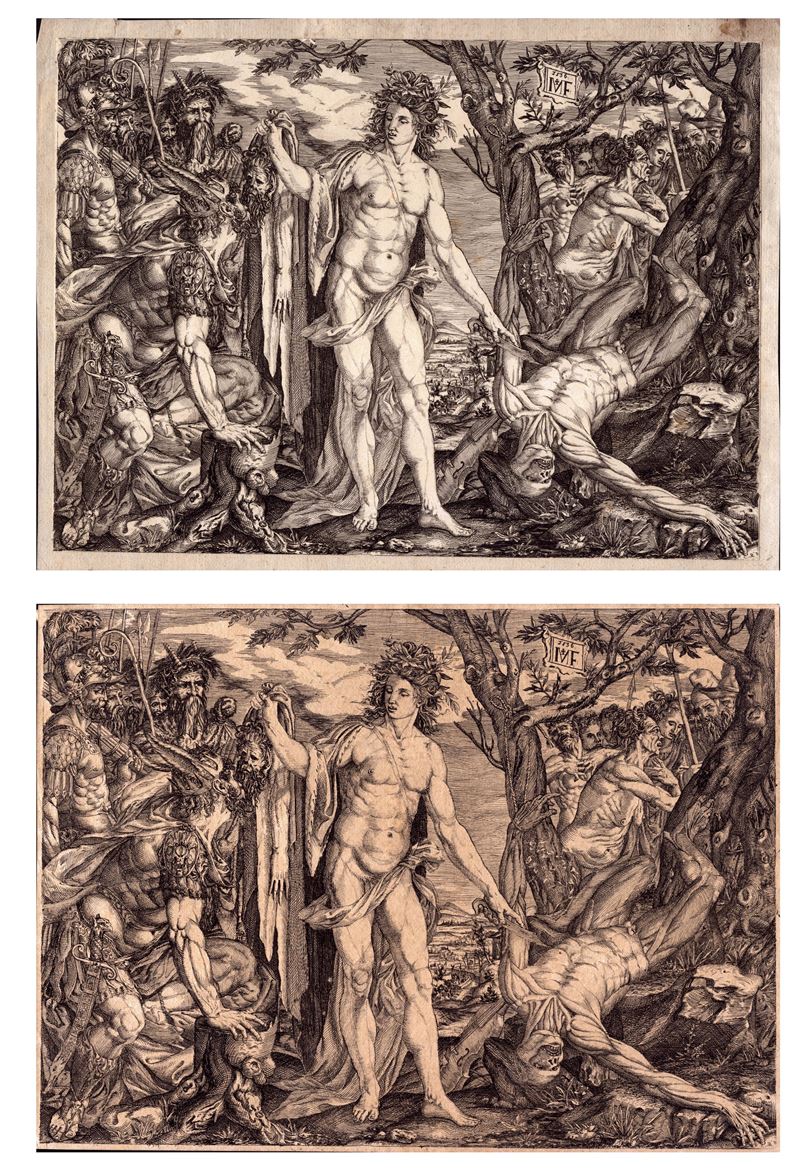 Apollo e Marsia e il giudizio di Mida, da Melchior Meier