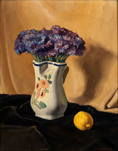 Vaso di Fiori con Limone