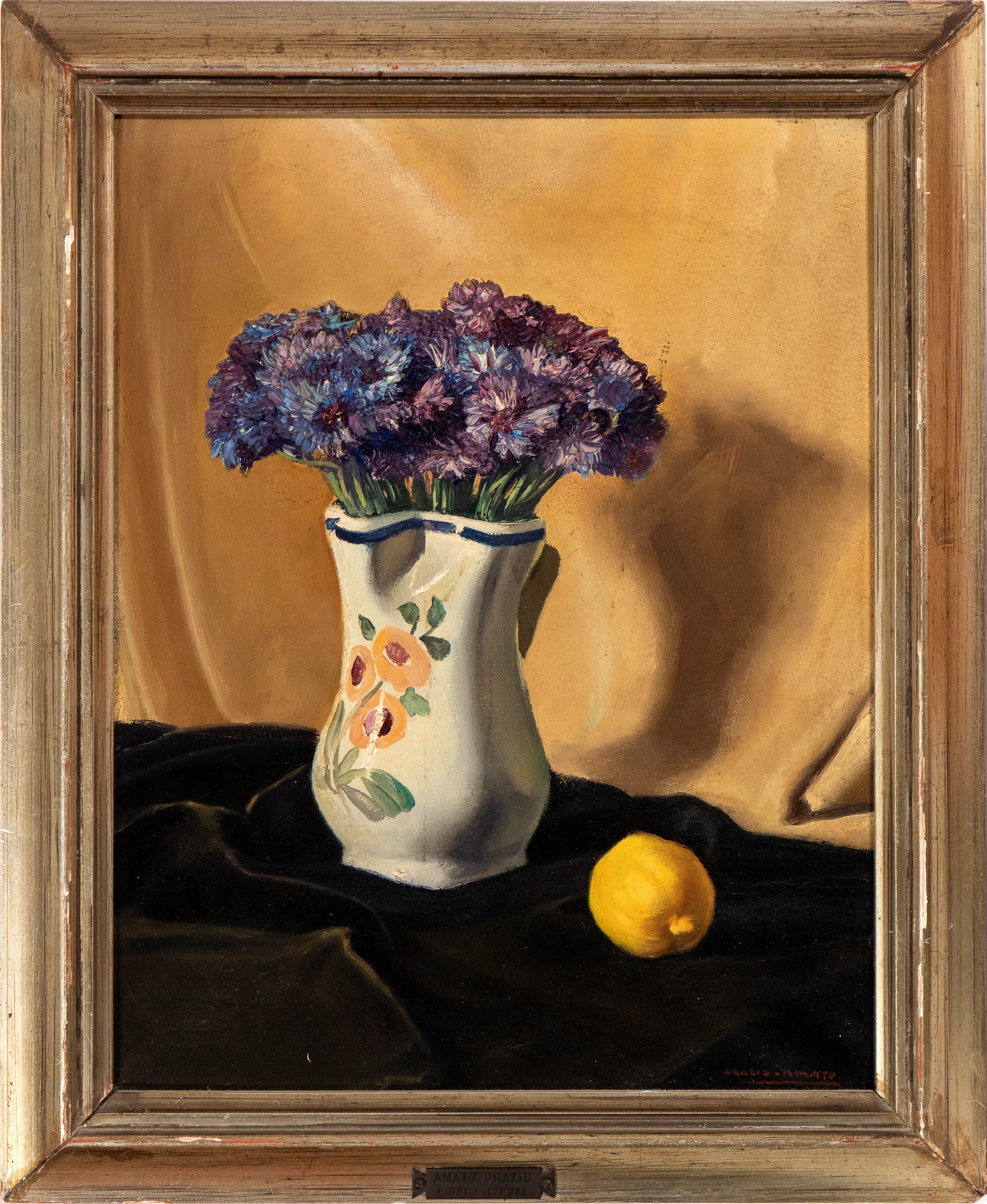 Orazio Amato - Vaso di Fiori con Limone