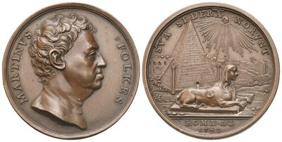 Medaglia "martinus Folkes", Roma A. L. 5742, Ae (37 MM)