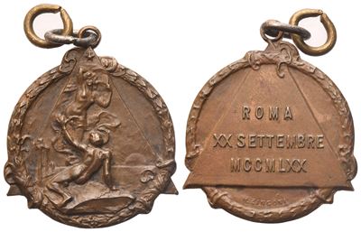Medaglia Roma XX Settembre Mccmlxx, Ae (25,9 MM)