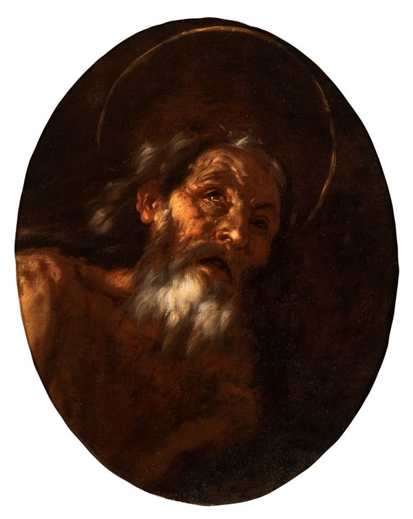 Giovanni Battista Beinaschi - Head of a hermit saint
