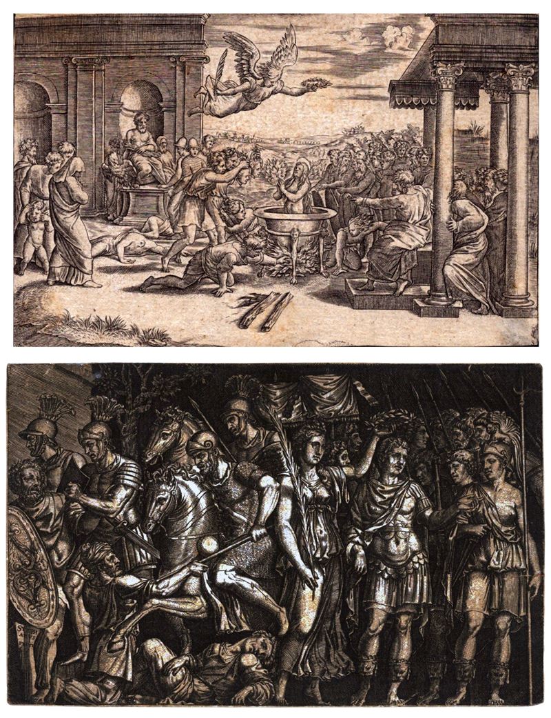 Il martirio di santa Felicita di Roma | Traiano incoronato dalla Vittoria