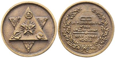 Medaglia "la Nuova Vedetta" N° 568 Or. di Udine, 5957 - 5982 (37,4 MM)
