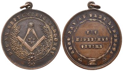 Medaglia XXV Porta Pia "hic Manebimus Optime", 1895 (26,9 MM)