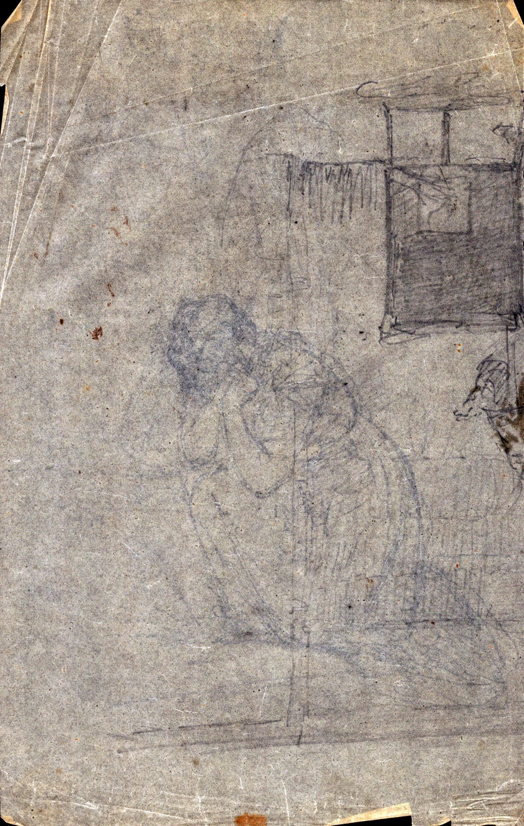 Serie di otto schizzi con soggetti varii