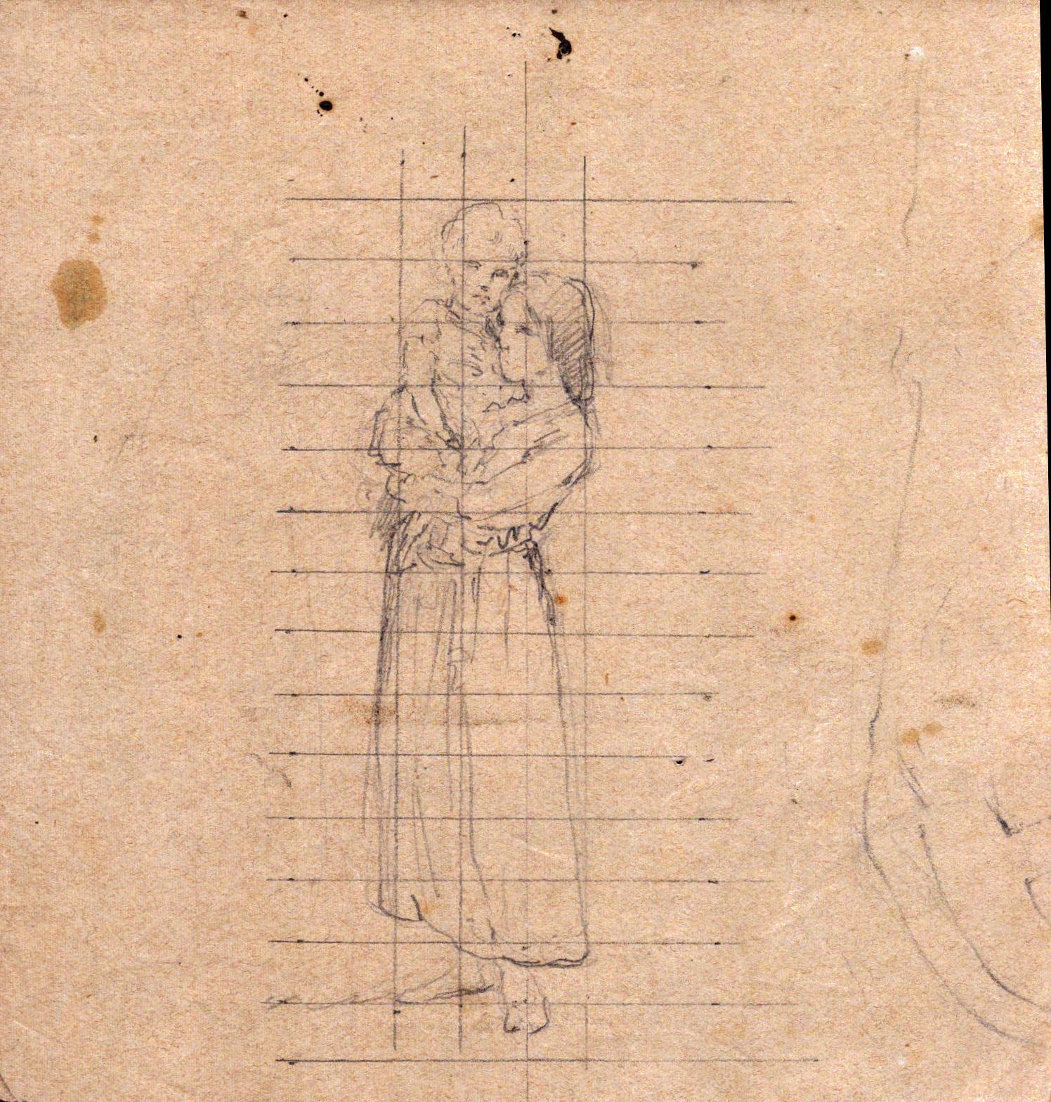 Serie di otto schizzi con soggetti varii