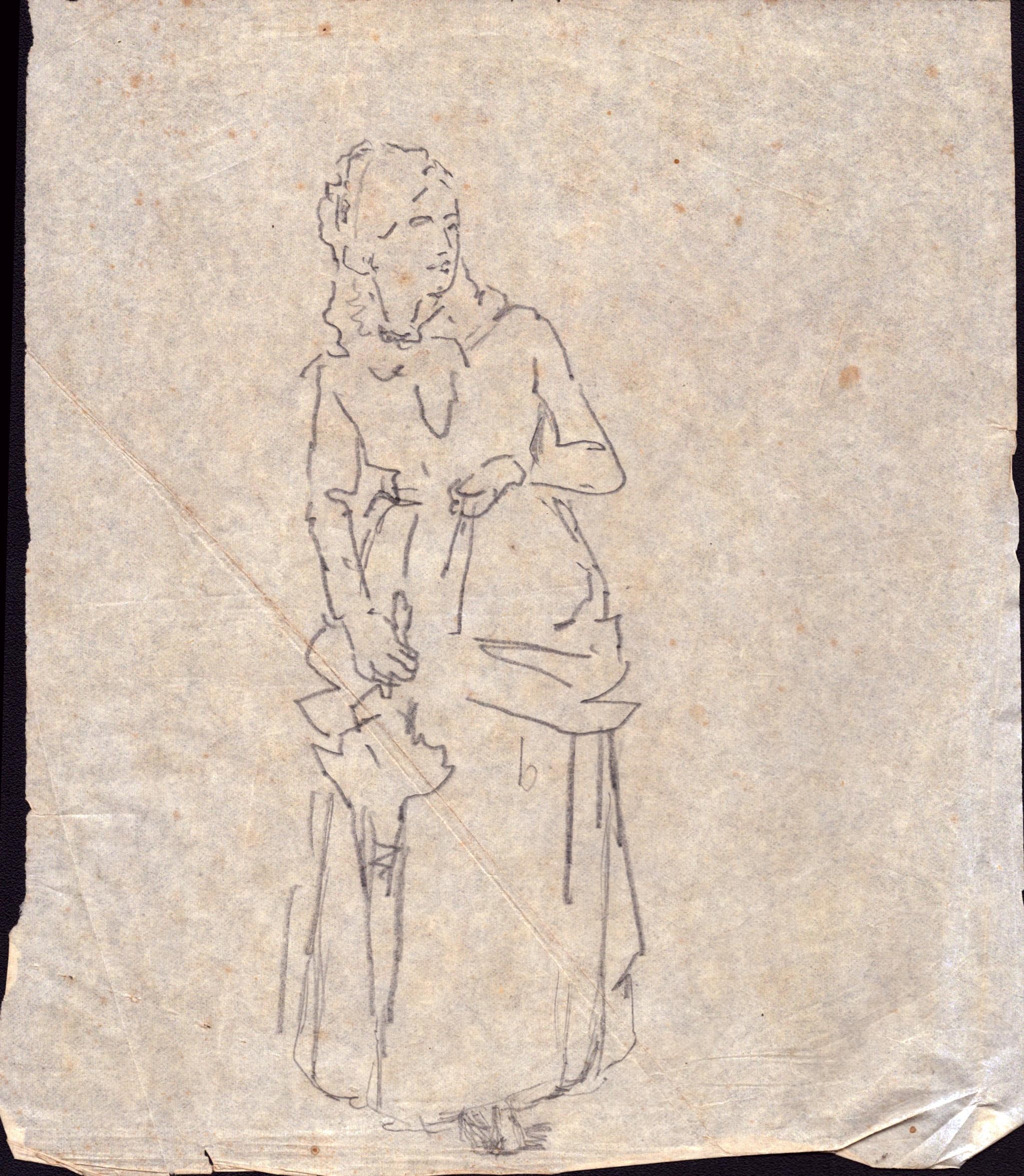 Serie di otto schizzi con soggetti varii