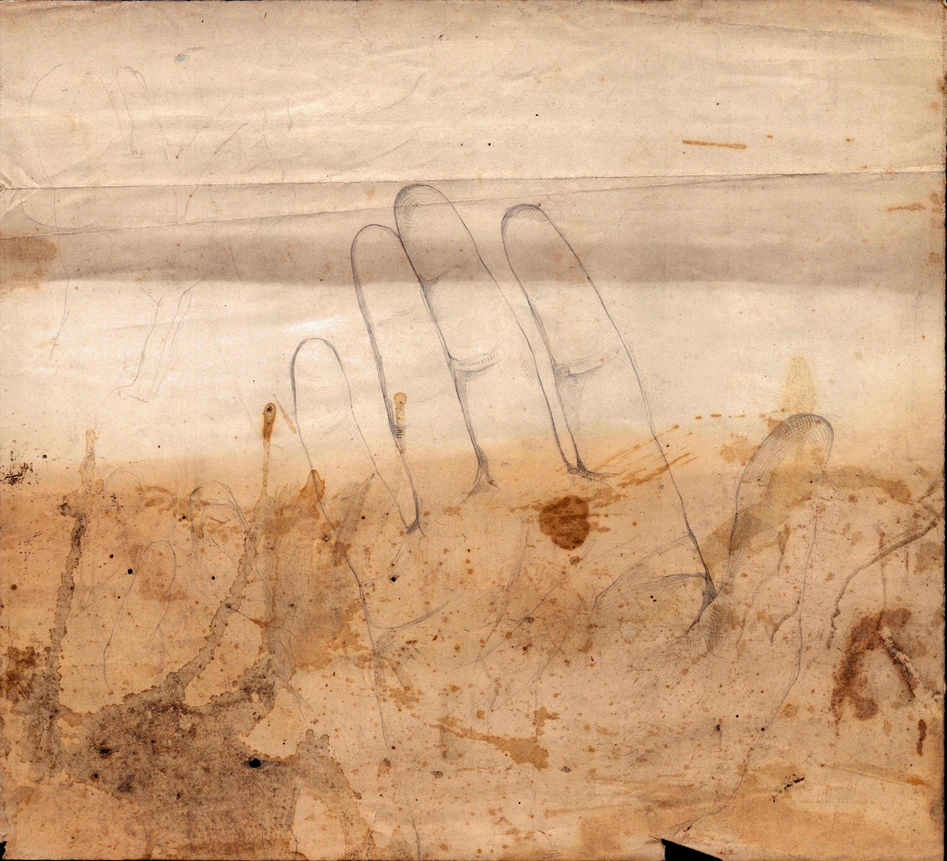 Serie di otto schizzi con soggetti varii