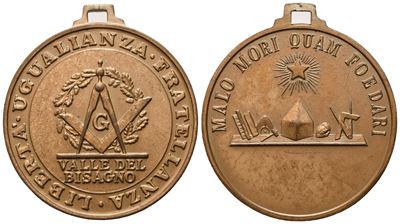 Medaglia "libertà Uguaglianza Fratellanza" Valle del Bisagno (30 MM)