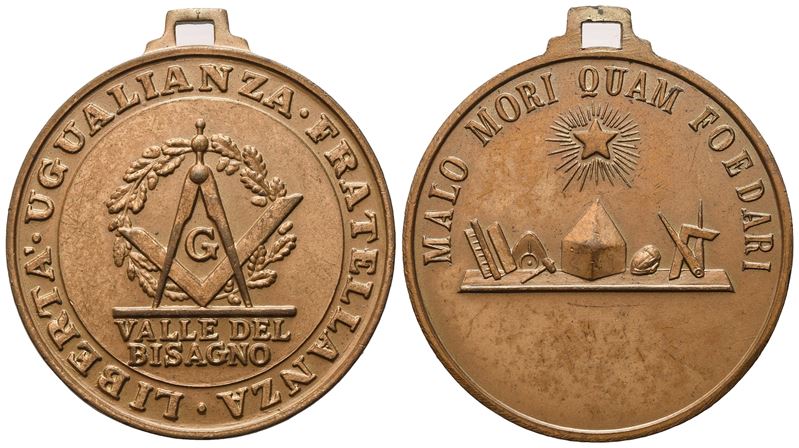 Medaglia "libertà Uguaglianza Fratellanza" Valle del Bisagno (30 MM)