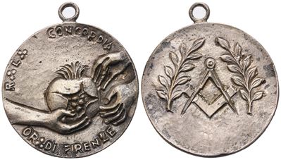 Medaglia R. L. "concordia" Or. di Firenze (35,2 MM)
